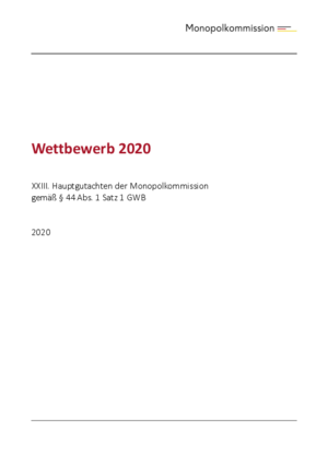 Hauptgutachten 2020 Hauptgutachten 2020